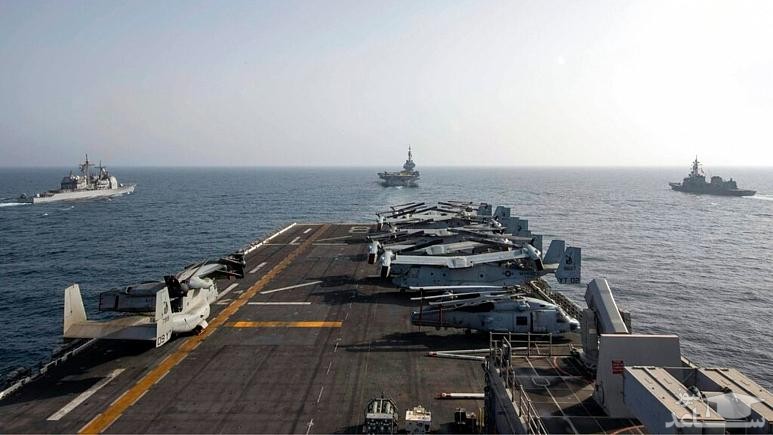 آغاز رزمایش دریایی مشترک آمریکا و امارات عربی متحده در خلیج فارس