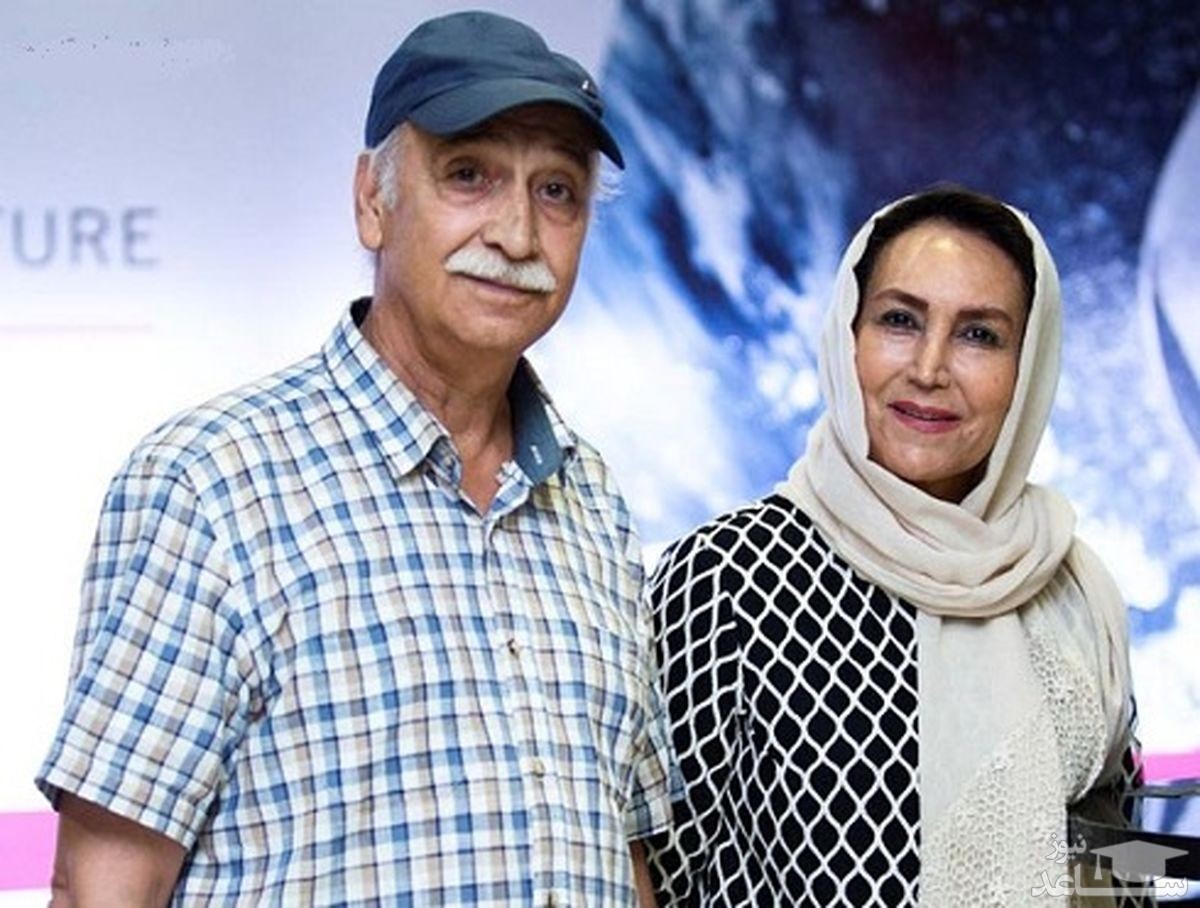 محمود پاک نیت و همسرش در تولد نوه هایشان