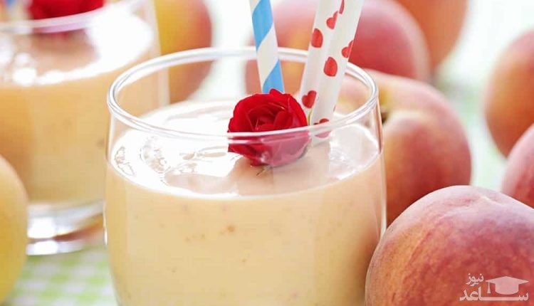 روش تهیه ی اسموتی هلو