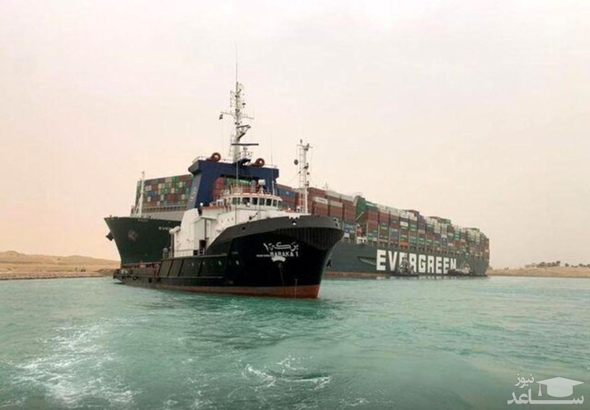 کانال سوئز تا ساعاتی دیگر بازگشایی می‌شود