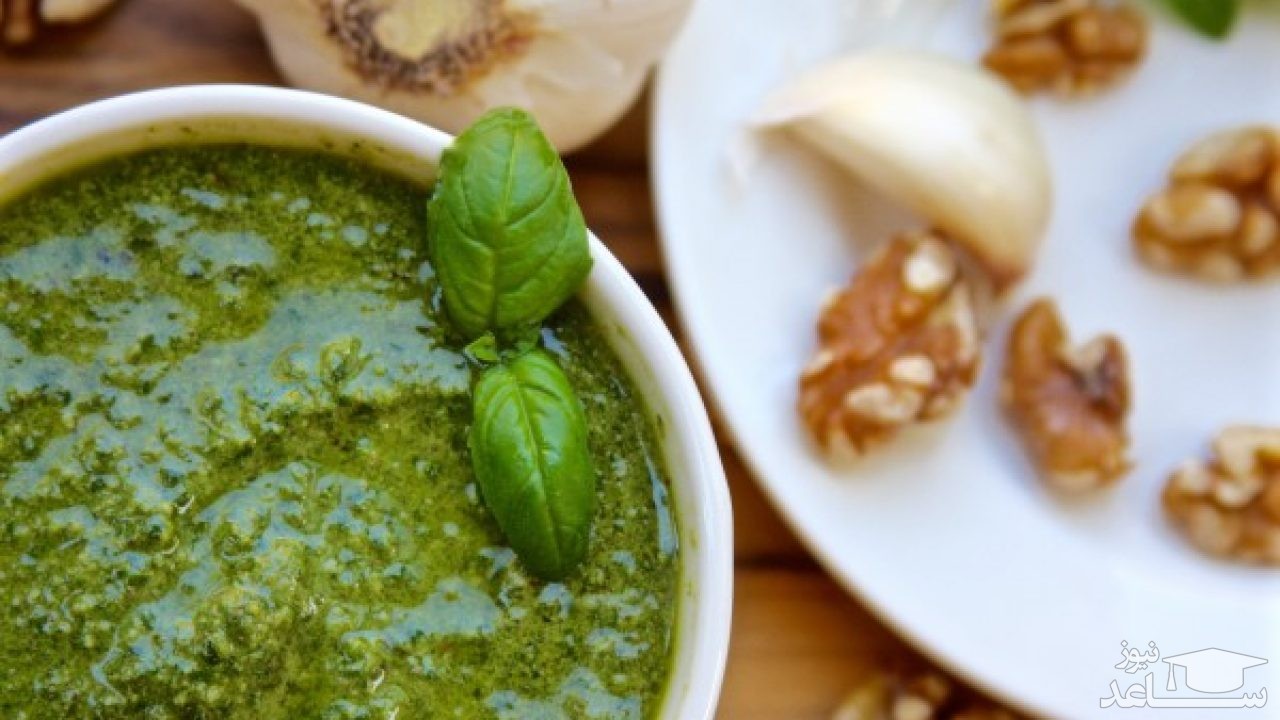 طرز تهیه سس پستو سبز لذیذ