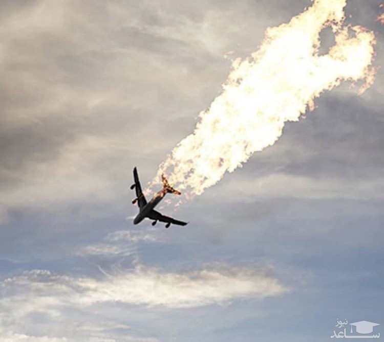 فیلمی که برای اولین بار منتشر می شود و ثابت می کندهواپیمای اکراینی دقایقی قبل از سقوط آتش گرفته است