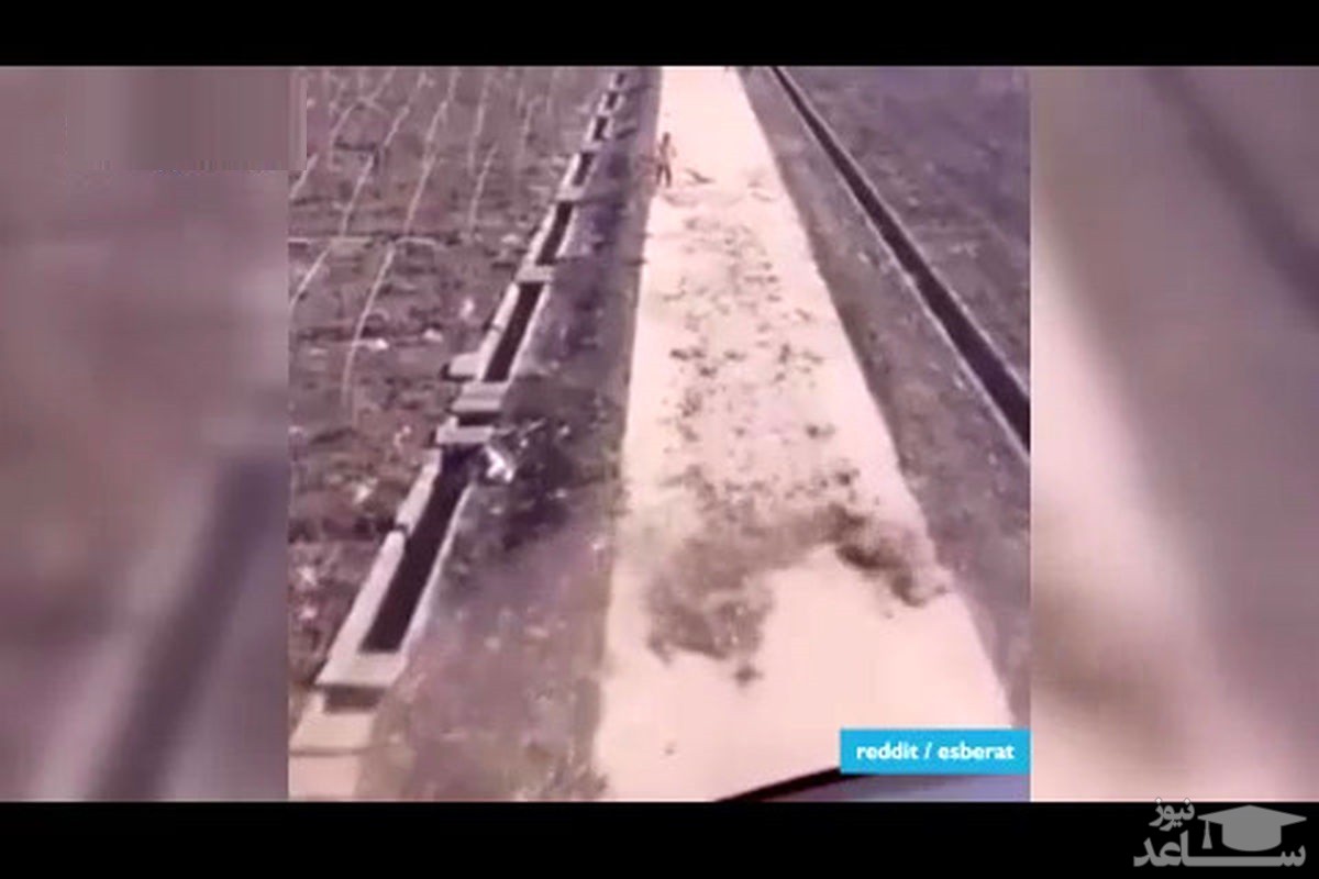 (فیلم) کمک جالب خلبان بالگرد به یک رفتگر!