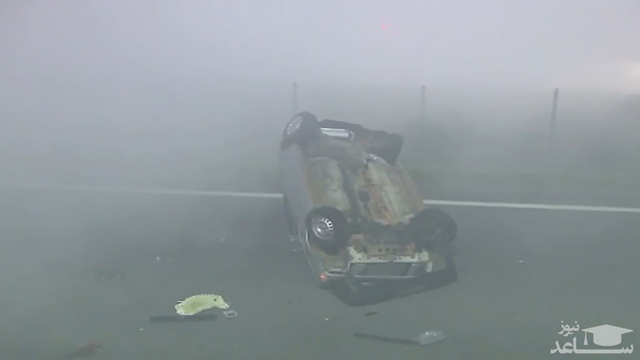 (فیلم) تصادف زنجیره‌ای مرگبار در برزیل 