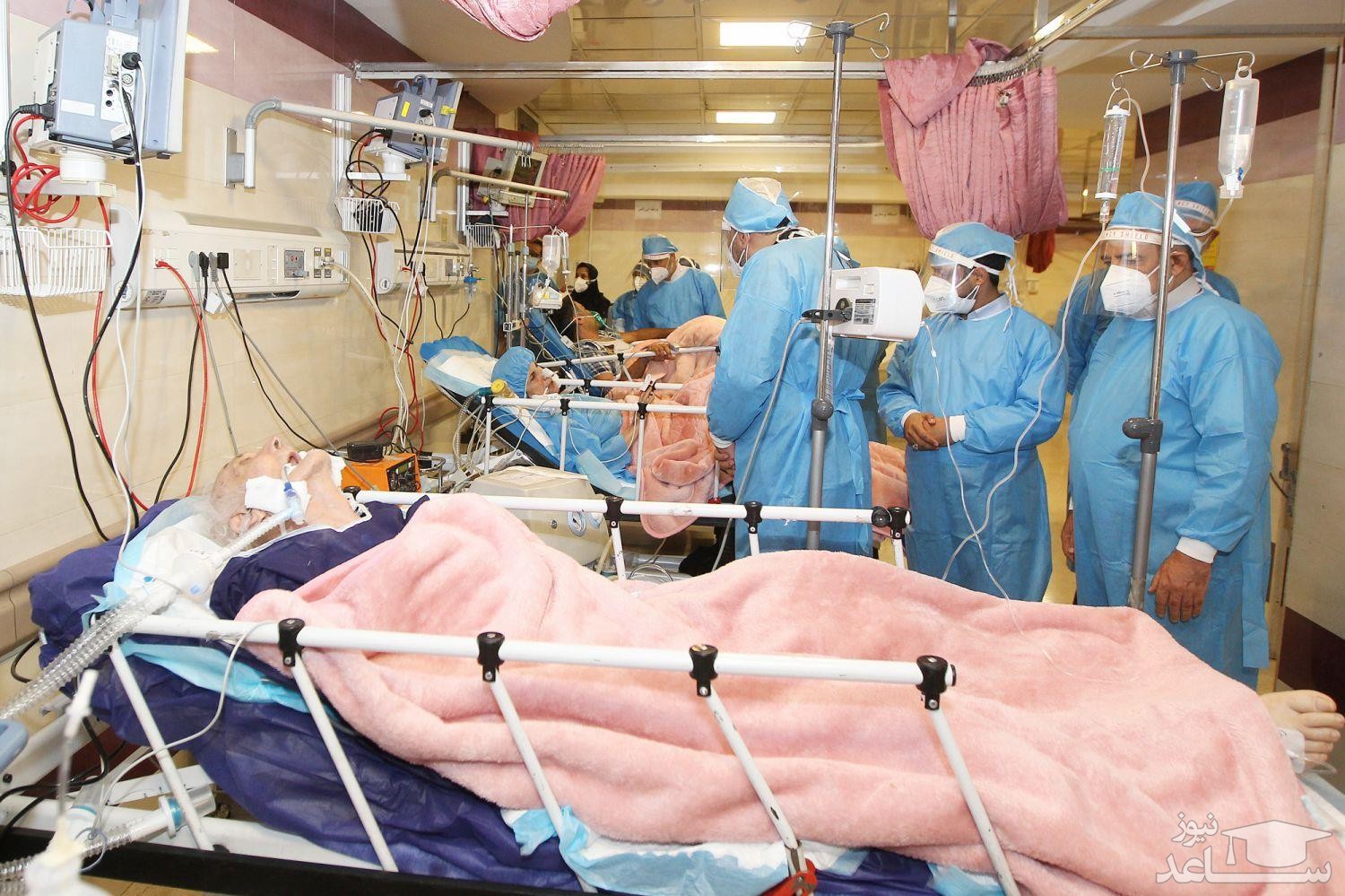 تعداد بیماران بستری در همدان با شیب ملایمی در حال کاهش است