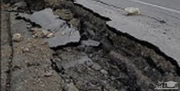 نشست زمین در اتوبان نواب