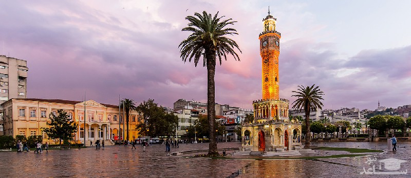 آشنایی با برج ساعت ازمیر، از جاذبه های زیبای ازمیر