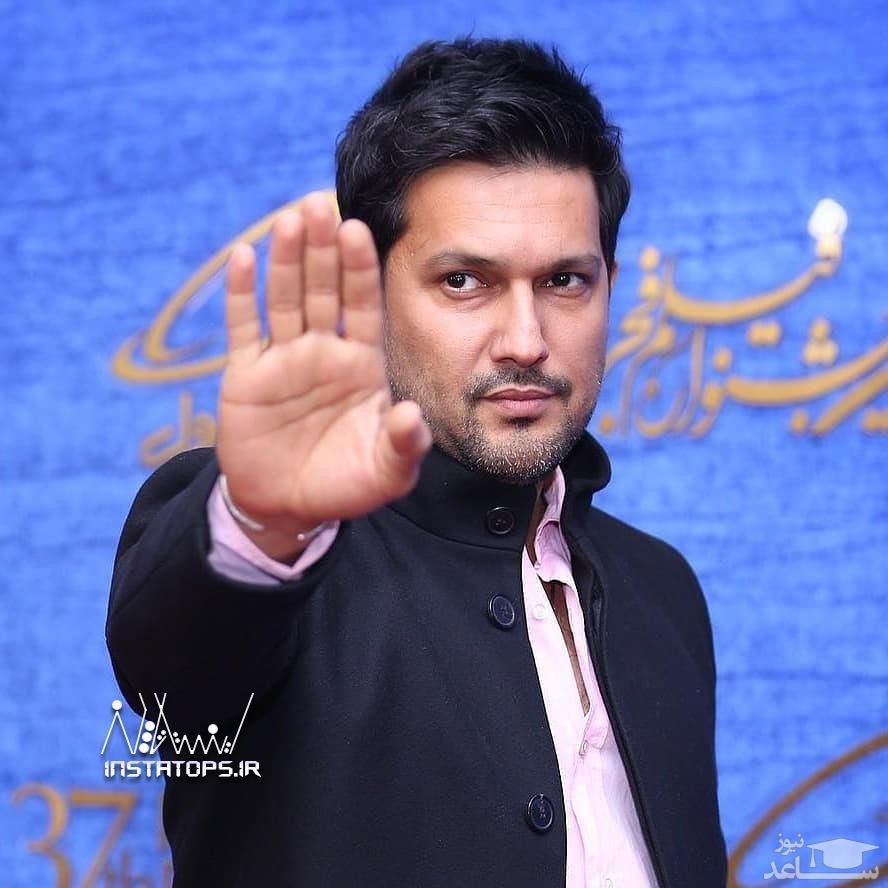 تصویری از حامد بهداد در کنار مادرش