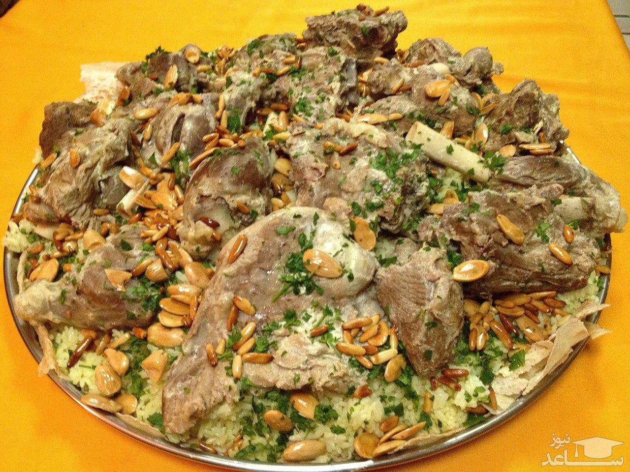 طرز تهیه منسف غذای عربی خوشمزه