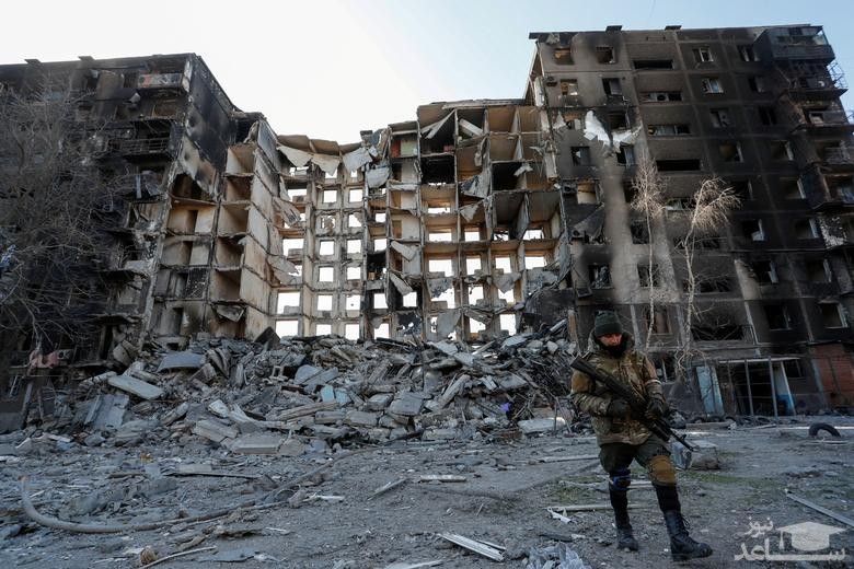شهر تخریب شده "ماریوپول" در جنوب اوکراین/ رویترز