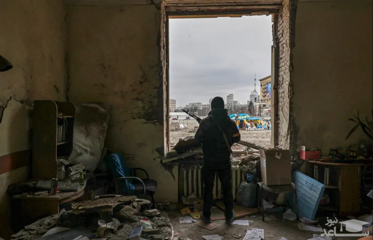 ویرانه های جنگ در شهر "خارکیف" اوکراین