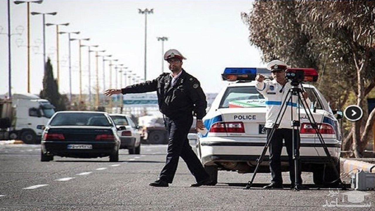 (فیلم) فرار راننده متخلف با مامور پلیس در بوشهر!