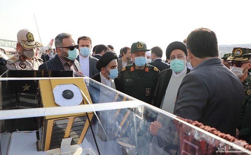 پوستر دیدار رئیسی از ارومیه و دستاورد های ماهواره ای