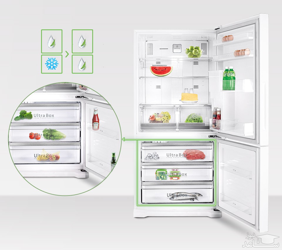 یخچال فریزر دوو مدل D4BF-0028LW 
