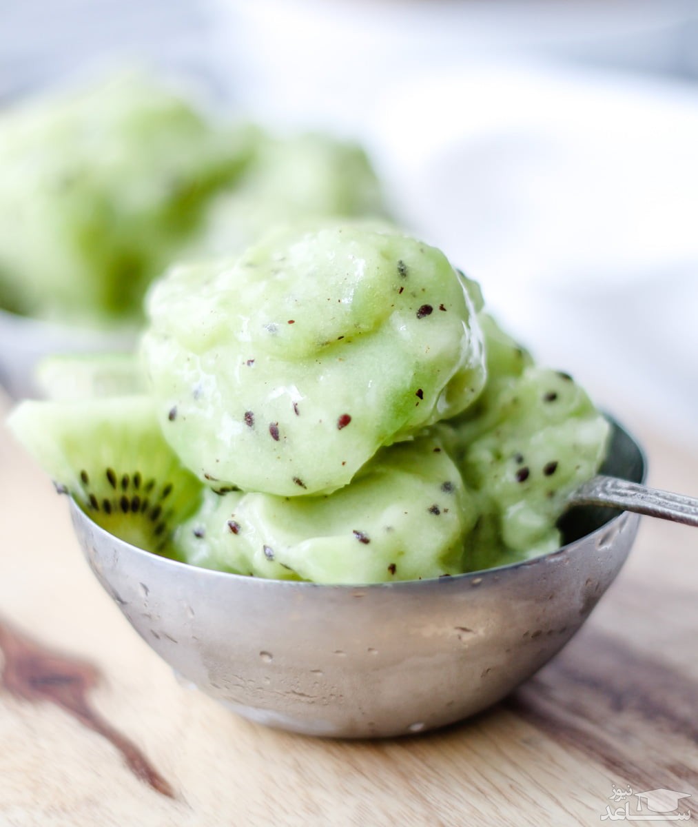 روش تهیه دسر کیوی و نعناع
