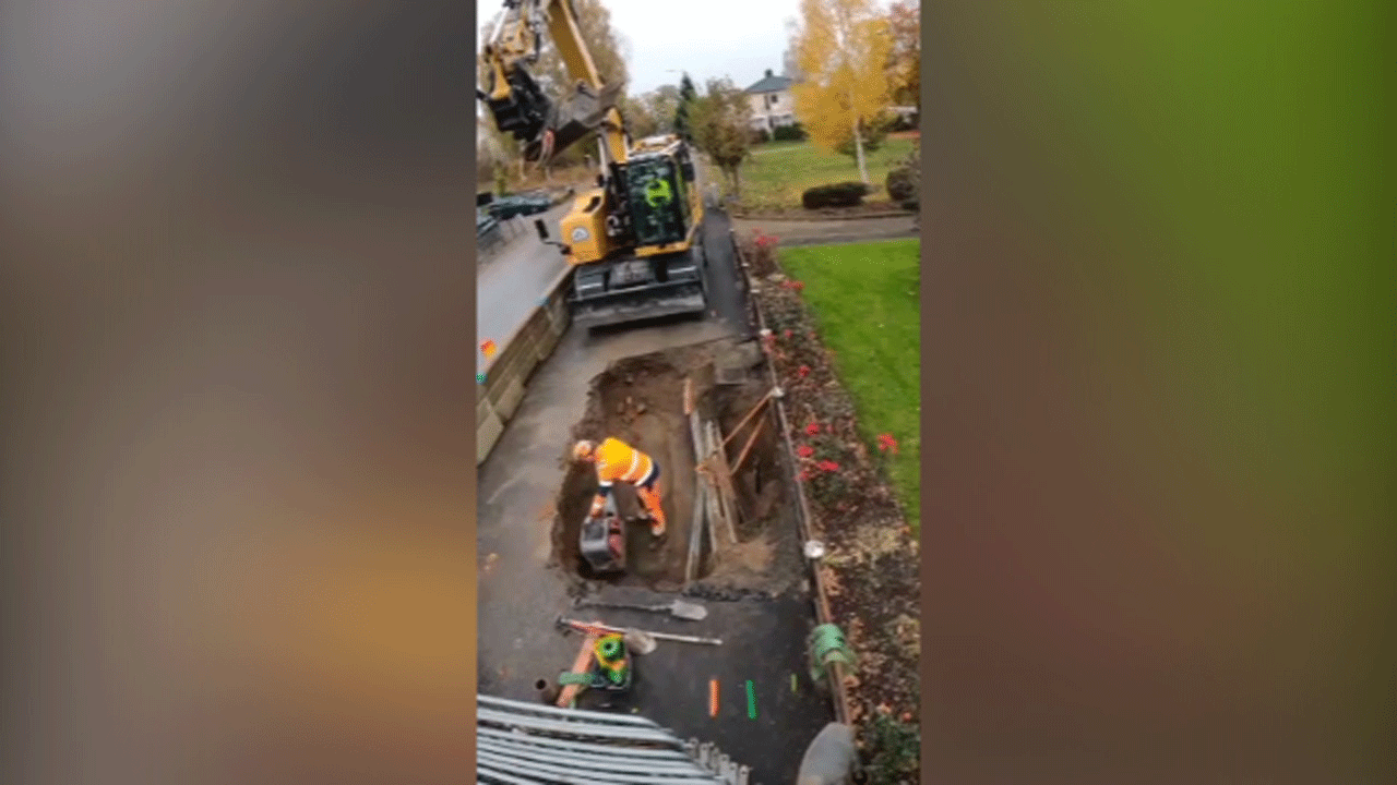 (فیلم) ترمیم اصولی خیابان در سوئد 