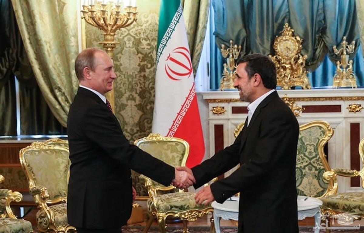 نامه احمدی نژاد به پوتین !