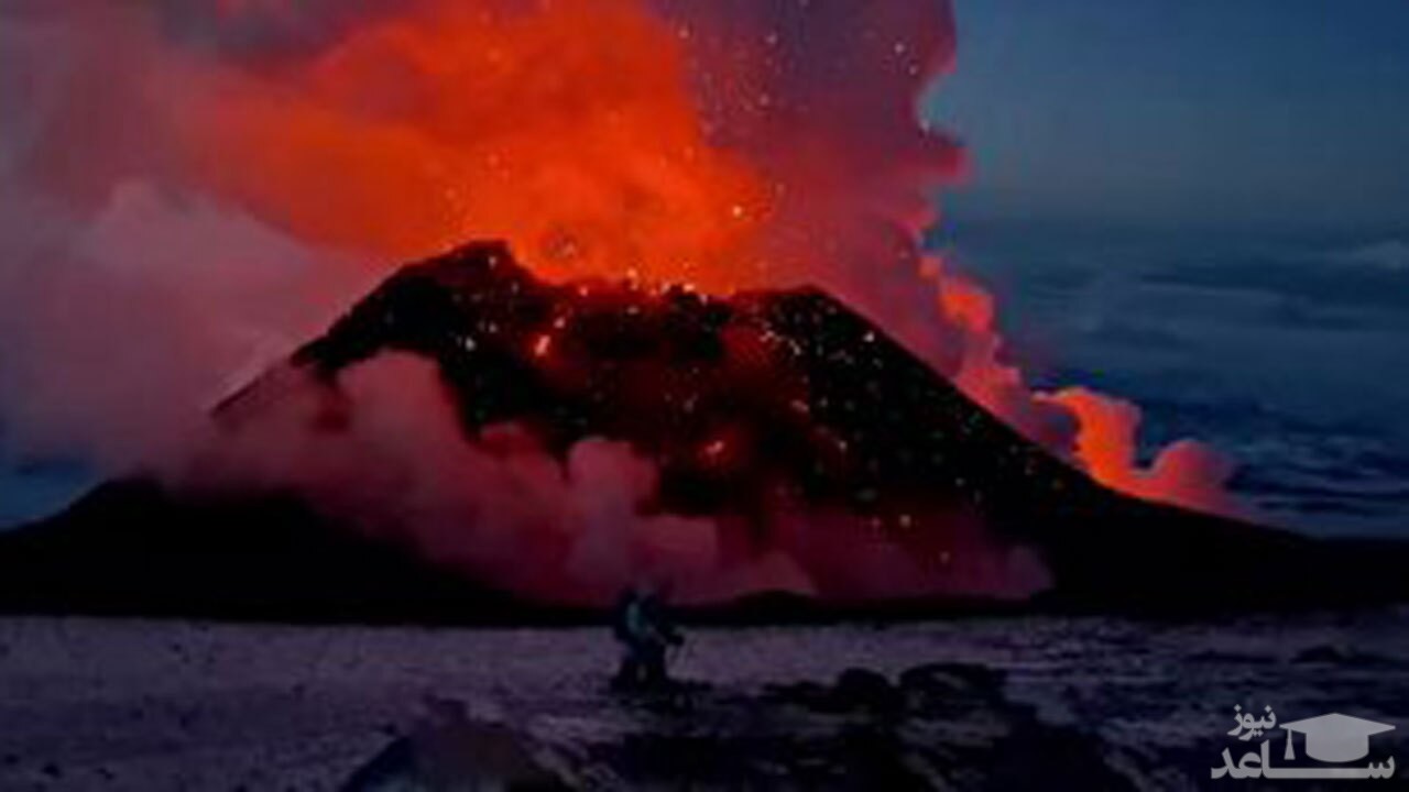 تصاویری از فوران کوه آتشفشانی کلوچفسکایا اسپوکا در روسیه