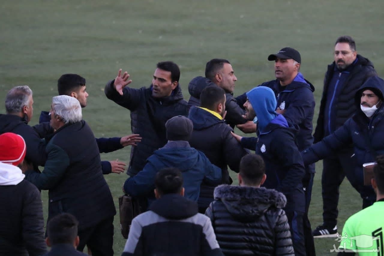 دعوا و کتک کاری در دیدار امیدهای تراکتور-ملوان