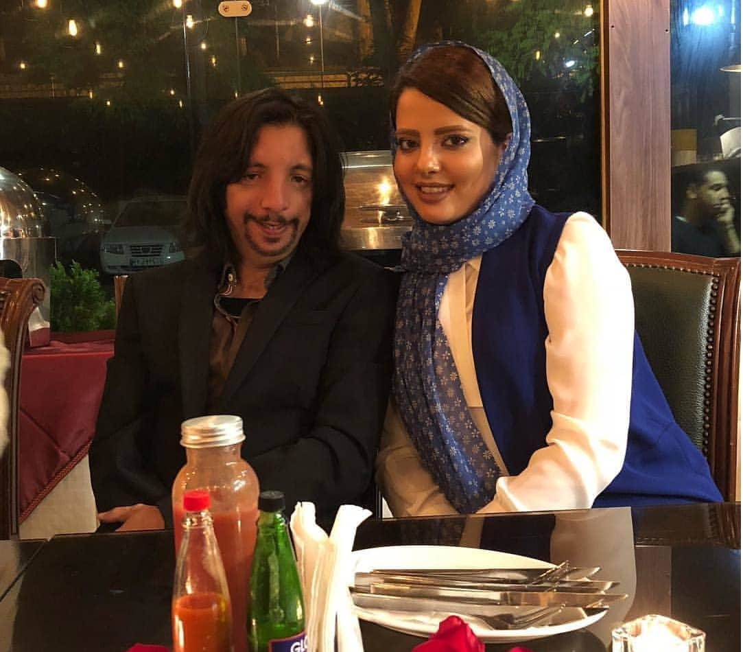زوج ماه عسلی عاشق فرهاد ایرانی و همسرش در پشت صحنه کنسرت بابک جهانبخش