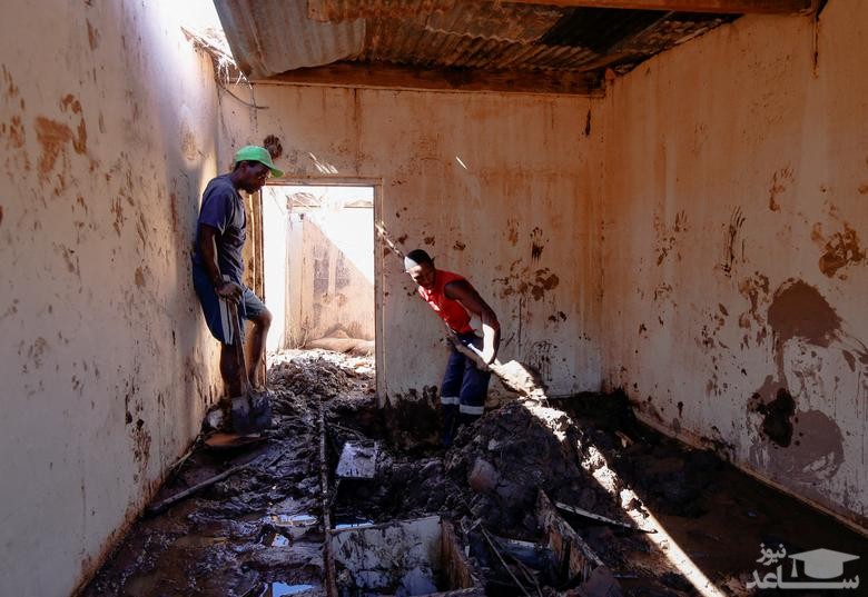 خانه ای تخریب شده در اثر سیل در شهر دوربان آفریقای جنوبی/ رویترز