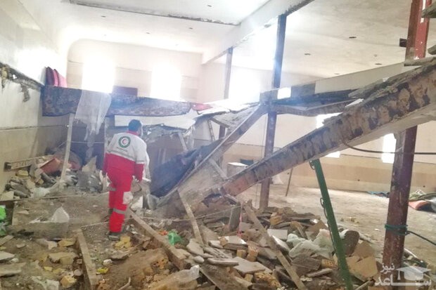 ریزش سقف یک مسجد در ساوه