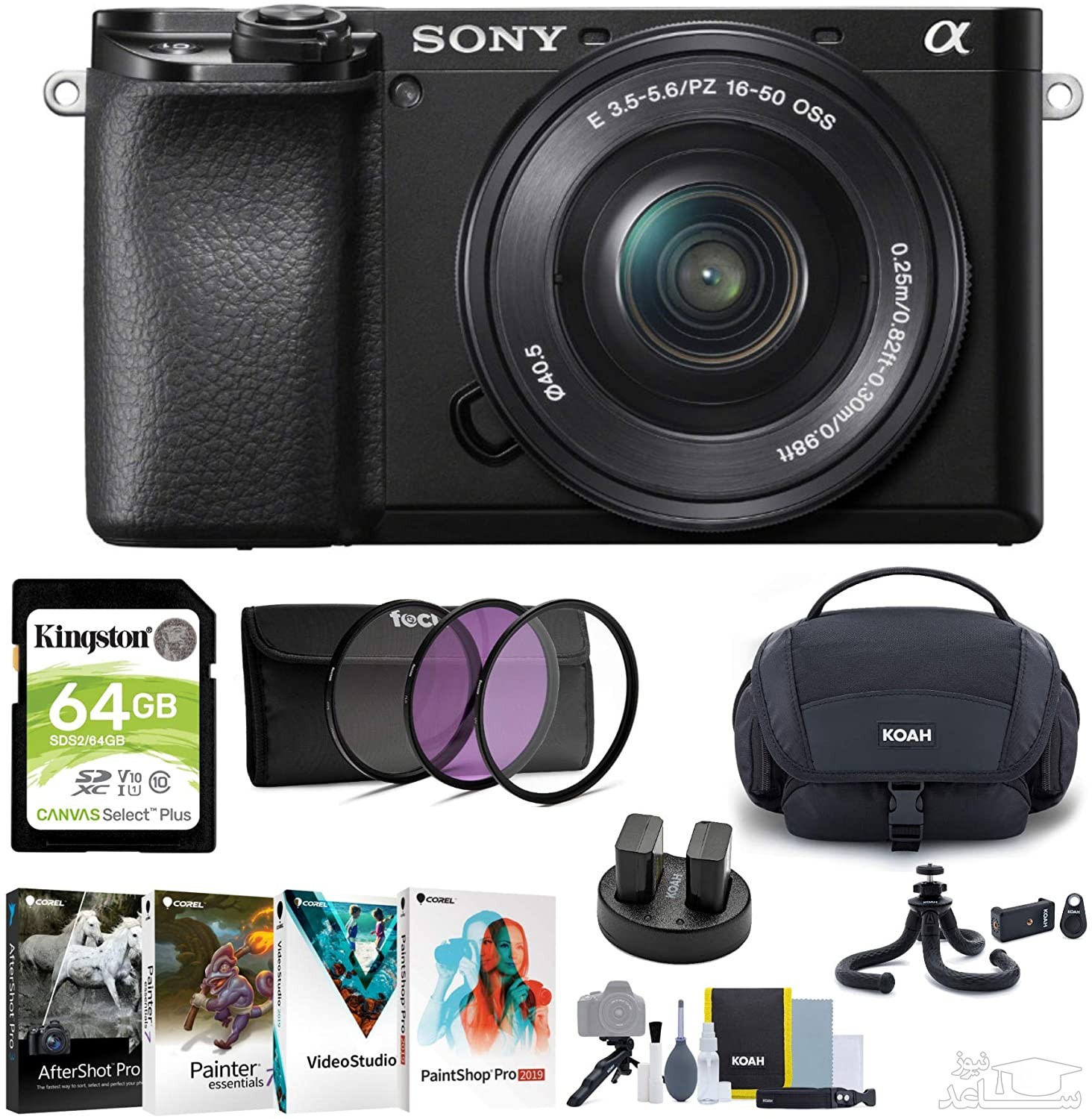 دوربین دیجیتال بدون آینه سونی مدل Alpha a6100 به همراه لنز