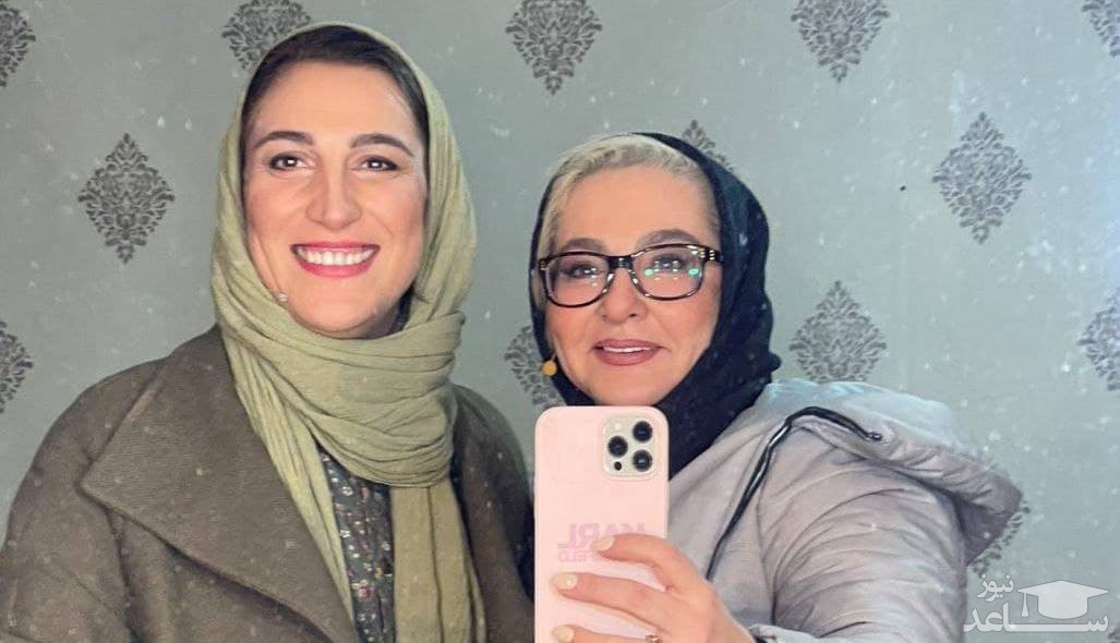 لاله صبوری در کنار فلامک جنیدی