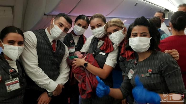 تولد نوزاد در هواپیمای ترکیش