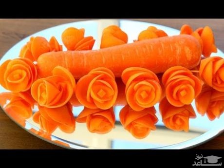 طرز تهیه مربای هویج به شکل گل رز