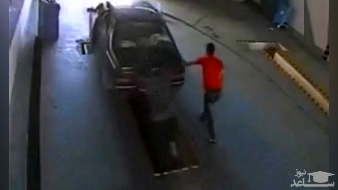 فیلم لحظه غیب شدن یک جوان در تعویض روغنی