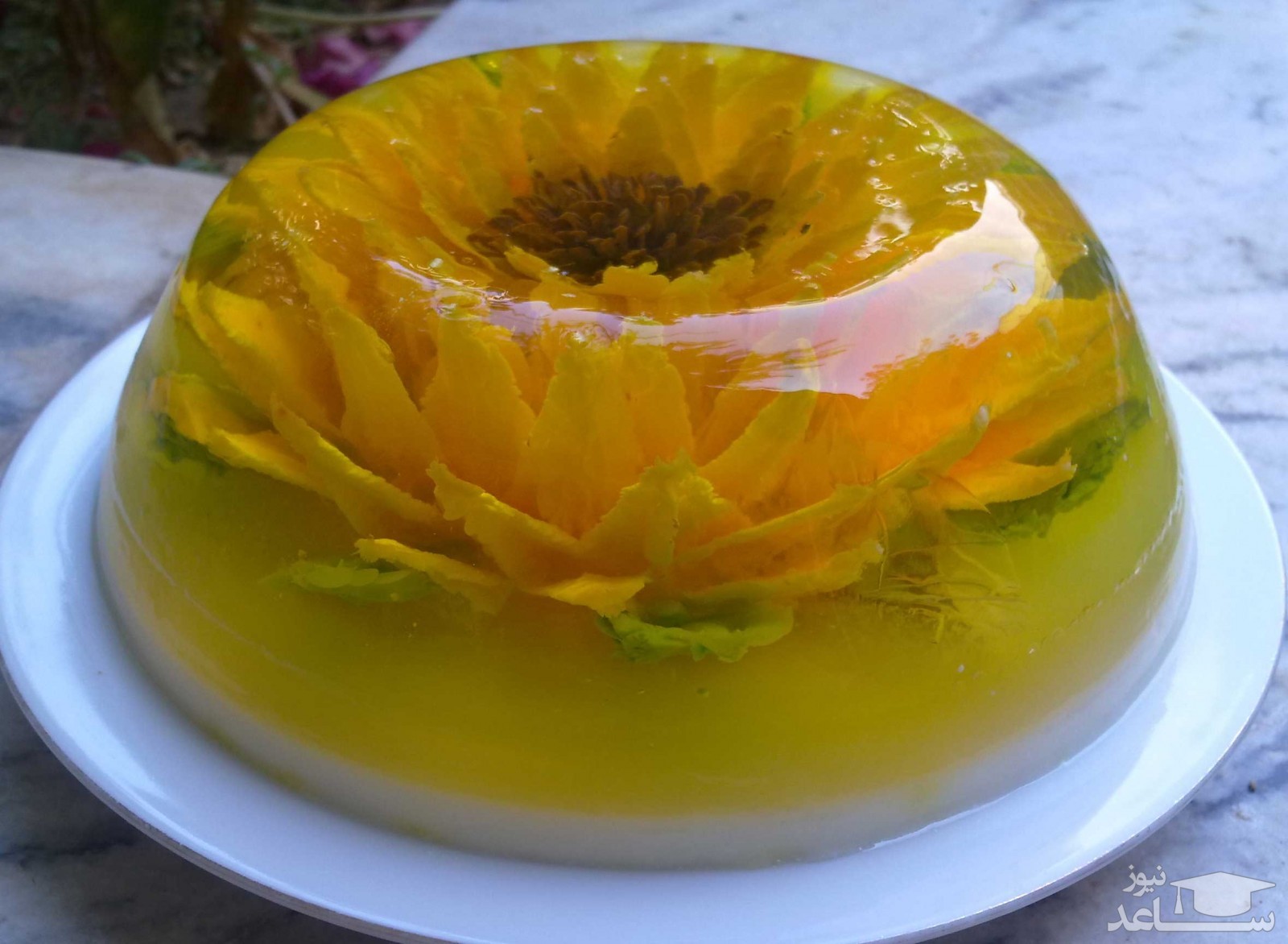 دستور تهیه ژله آفتابگردان لذیذ