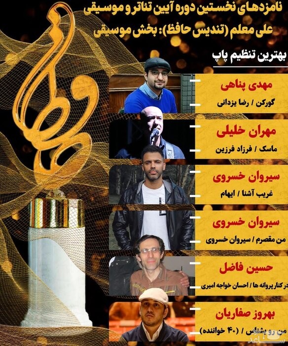 نامزدهای بخش بهترین تنظیم پاپ