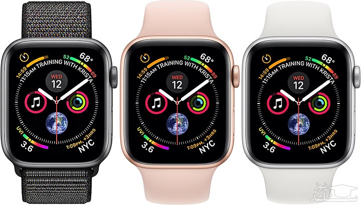 ساعت هوشمند اپل سری 4 مدل 40 میلی متری بدنه آلومینیومی