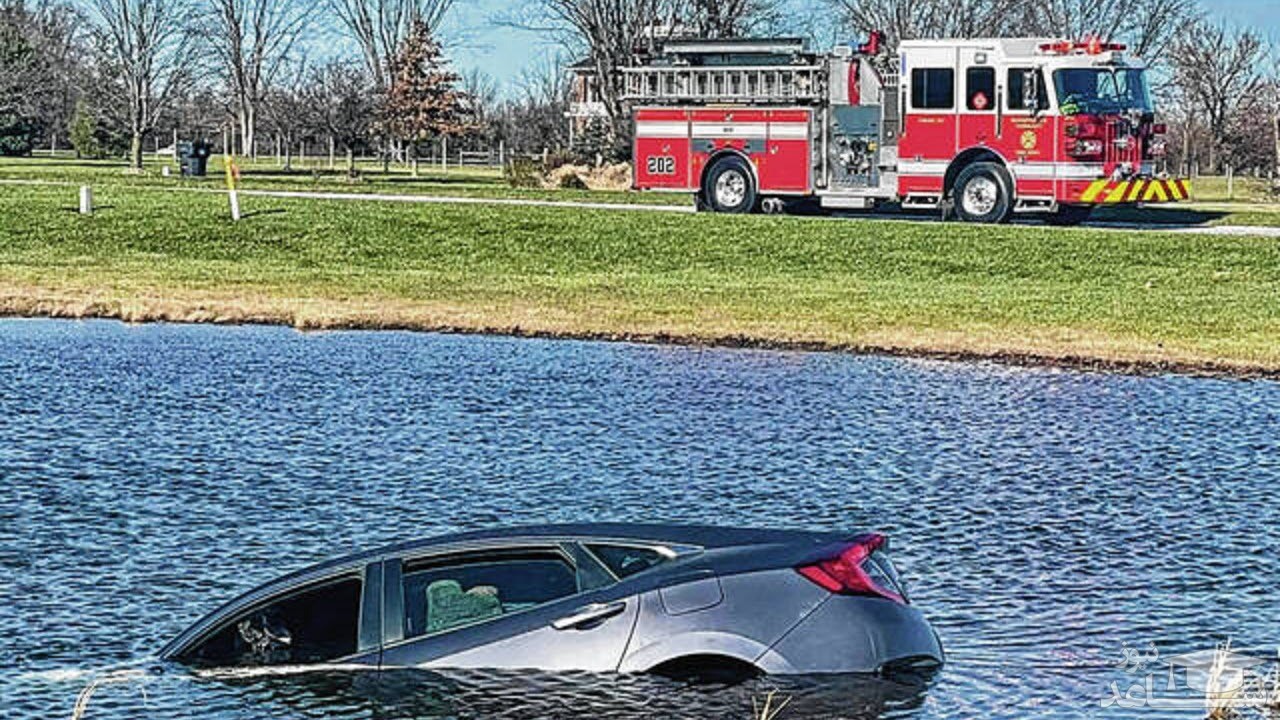 (فیلم) چگونه از یک ماشین در حال  غرق شدن فرار کنیم؟