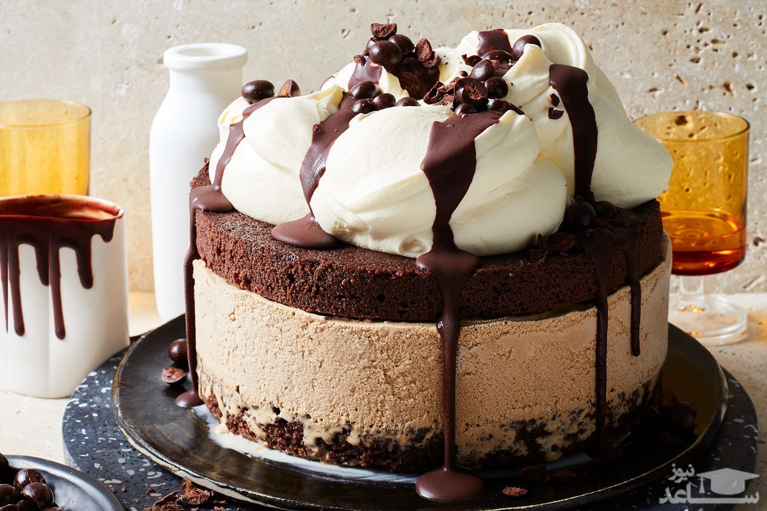 موس کیک نسکافه 