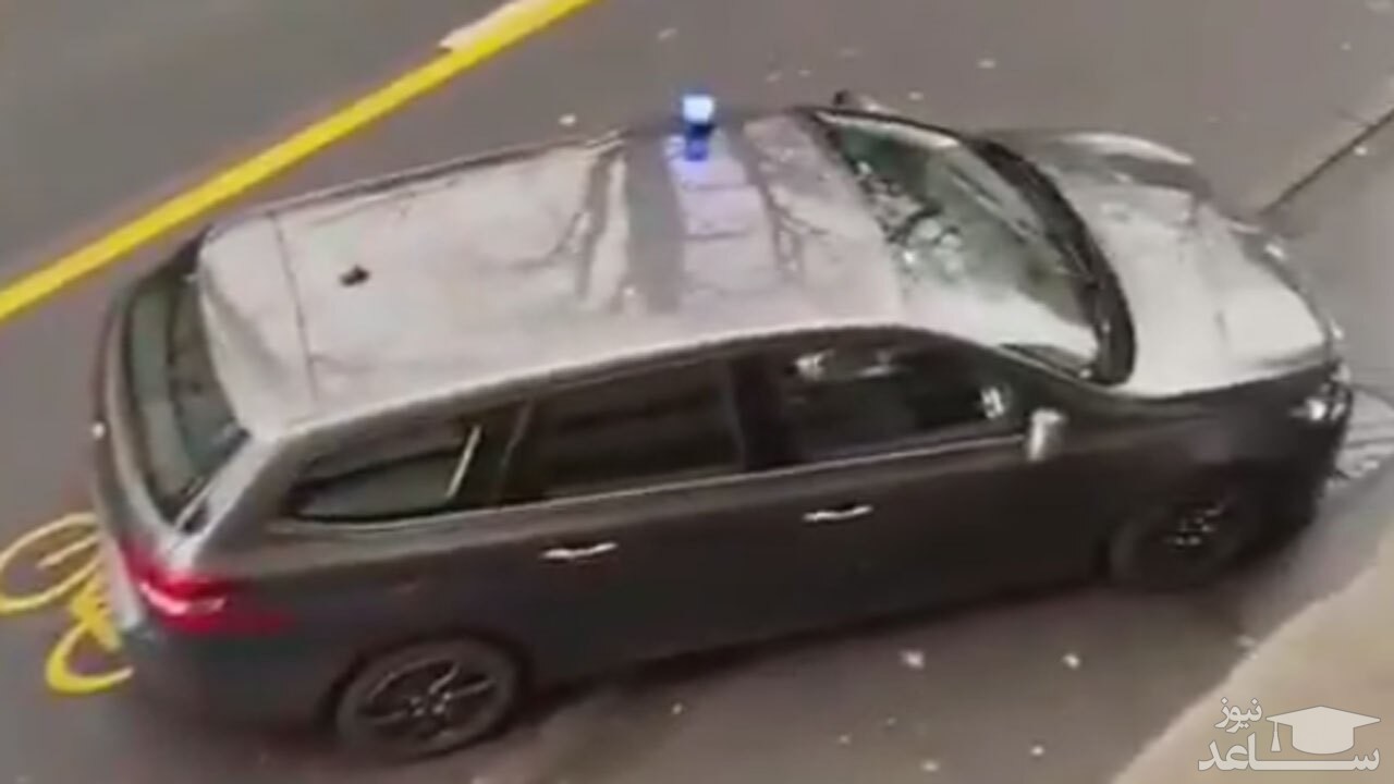 (فیلم) راننده دیوانه‌ای که با خودرو به یک جمعیت حمله کرد