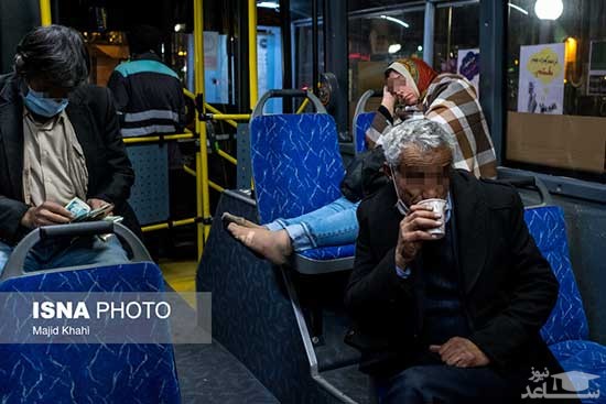 اتوبوس‌خوابیِ بی‌خانمان‌ها 