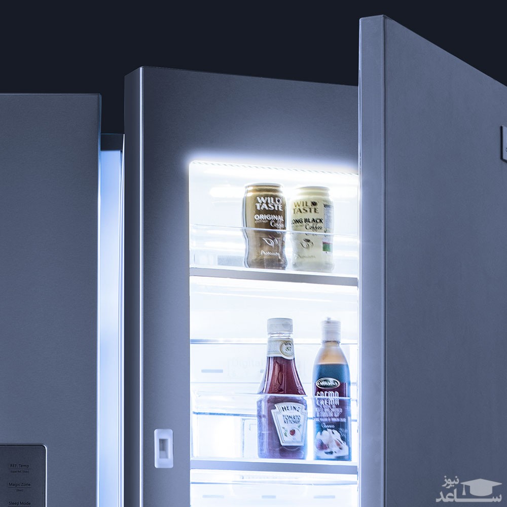 یخچال فریزر ساید بای ساید سه در دوو مدل D4S-0034SS