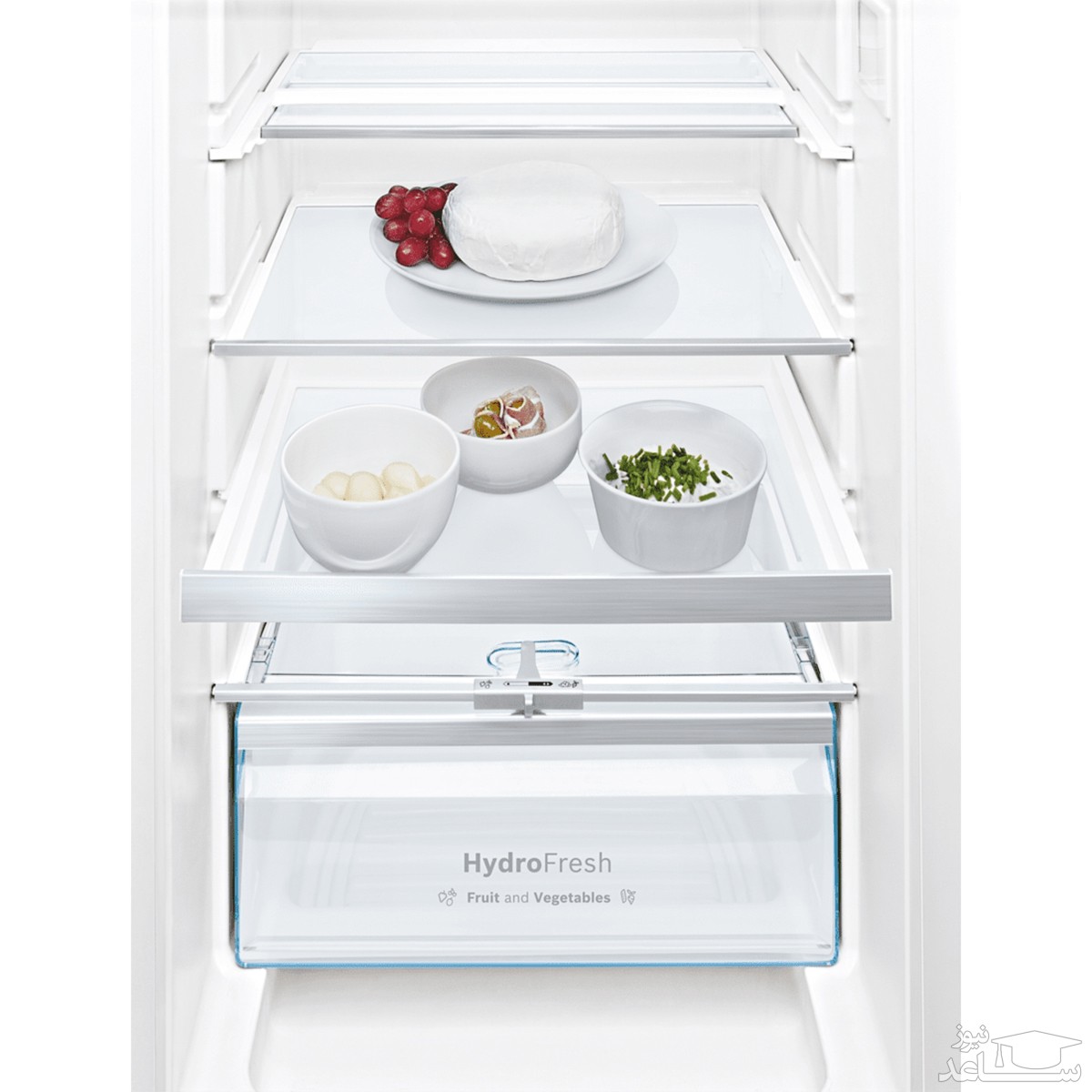 طبقات داخلی یخچال فریزر بوش مدل KIS87AF304