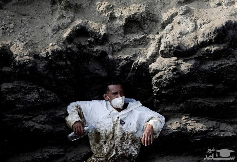 تلاش برای پاکسازی آلودگی نفتی سواحل پرو