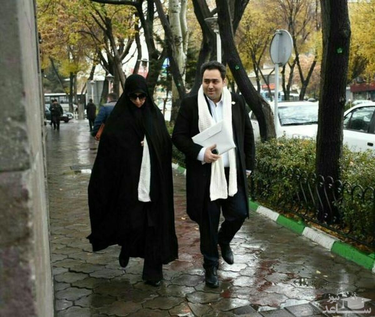 کامبیز مهدی زاده و همسرش