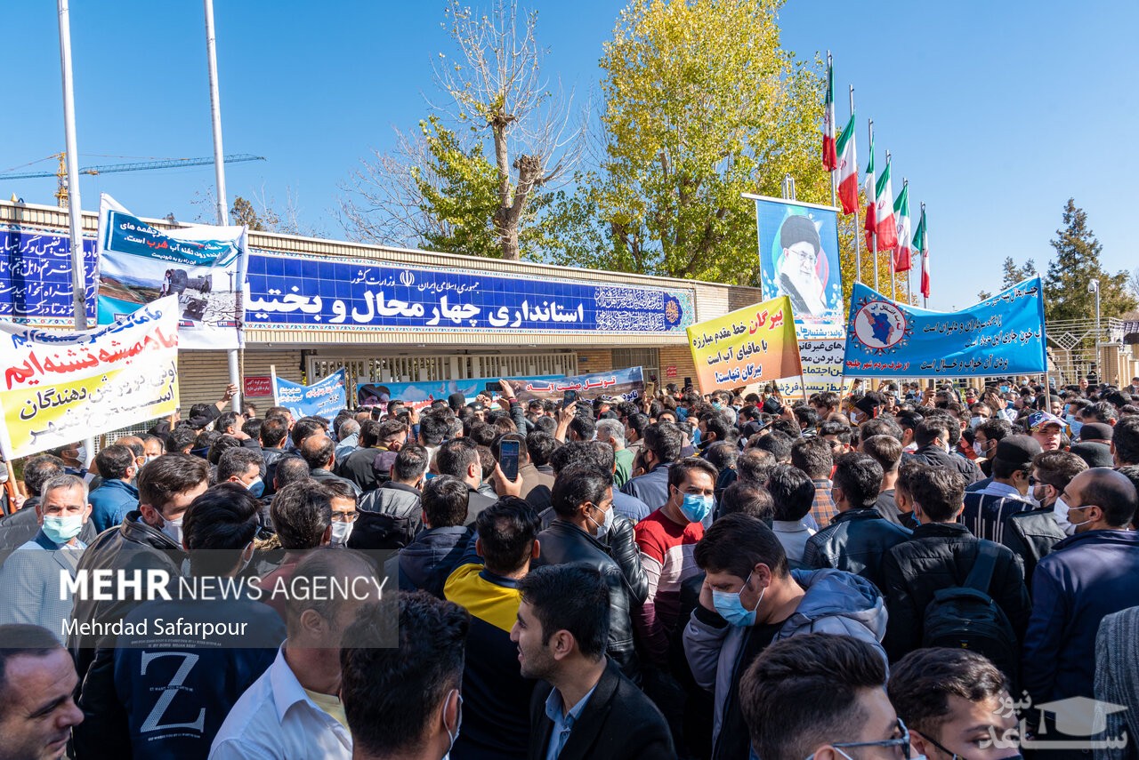 اجتماع بزرگ مردمی عدالت خواهان آب در استان چهارمحال و بختیاری