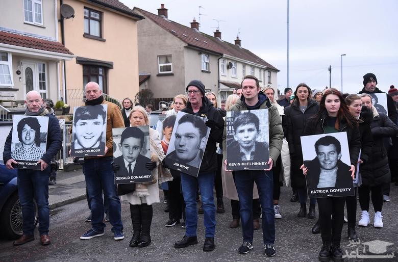 مراسم پنجاهمین سالگرد گرامیداشت قربانیان واقعه "یکشنبه سیاه" در ایرلند شمالی/ رویترز