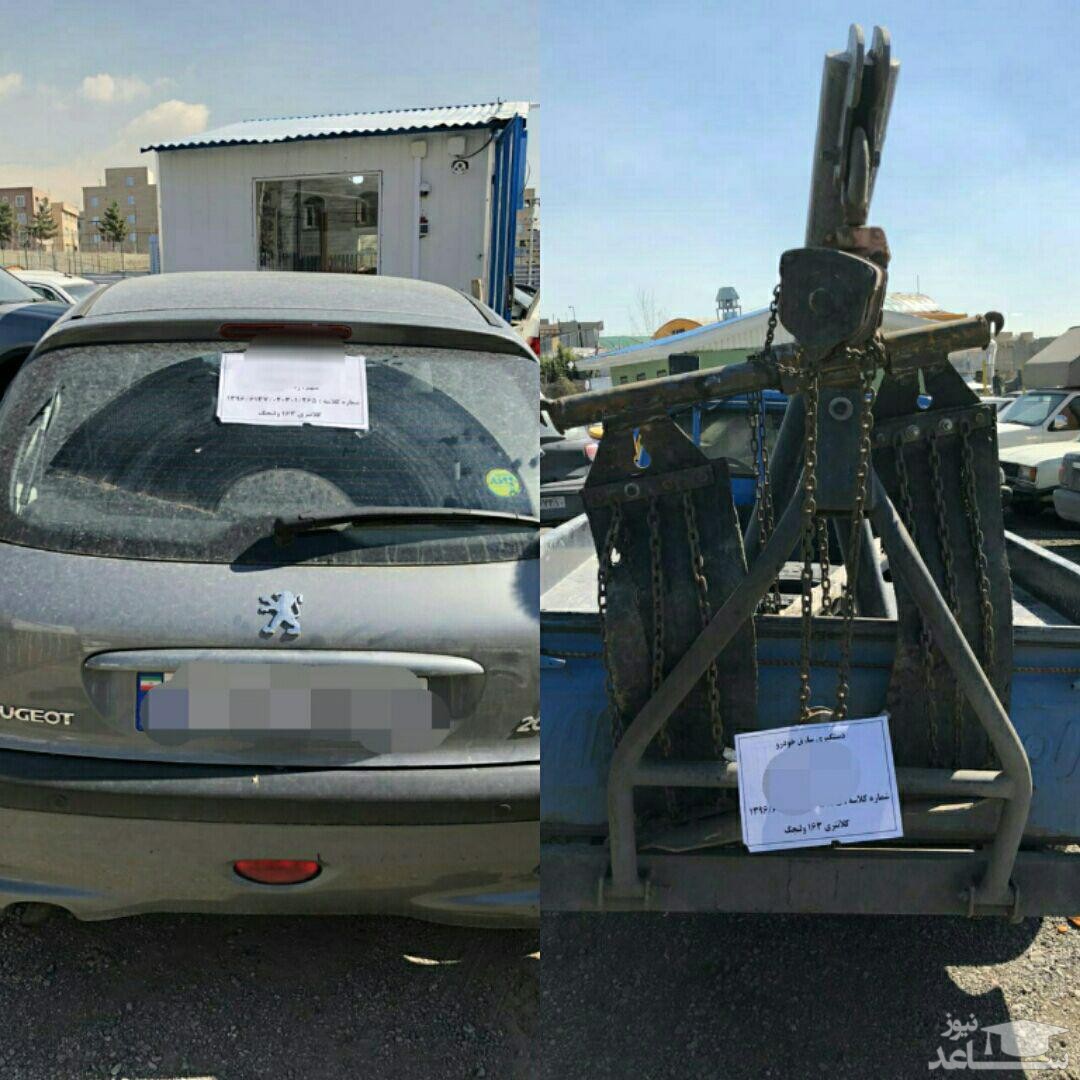 سرقت خودرو با جرثقیل اجاره ای در تهران