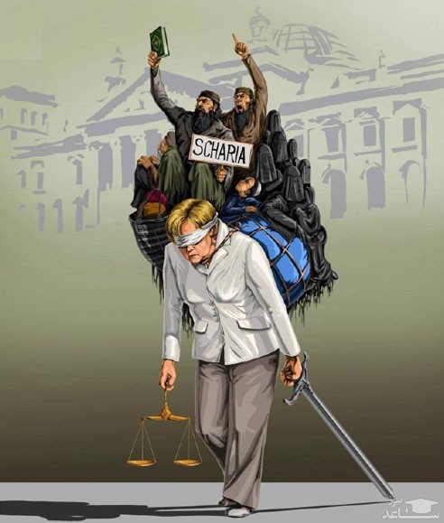 کاریکاتور حقوق بشر درآلمان