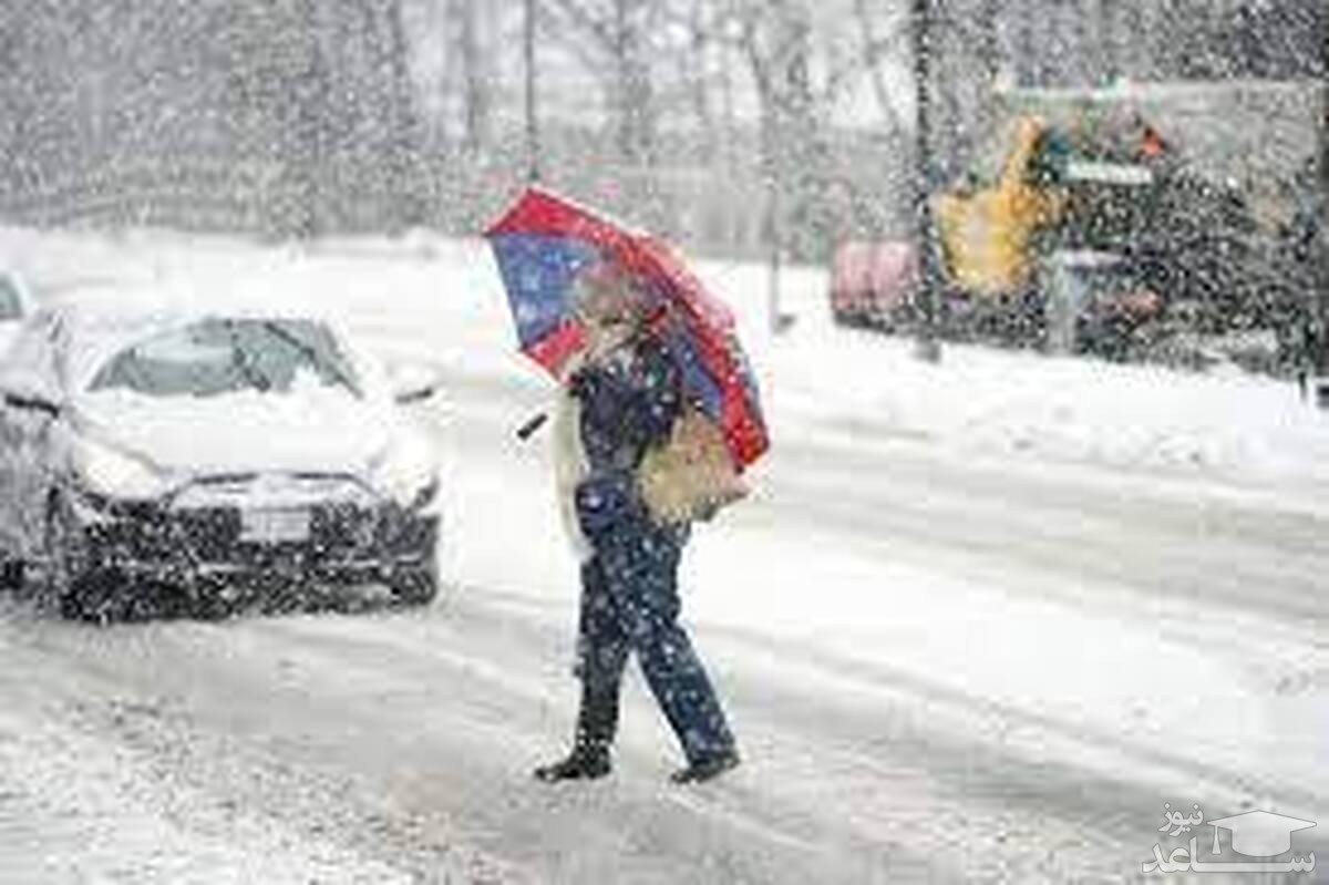 صحنه های خنده دار از شیوه تردد شهروندان آمریکایی در خیابان‌های یخزده +فیلم