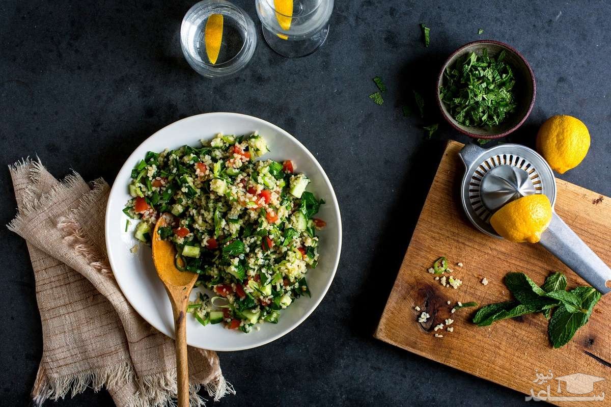 طرز تهیه سالاد گندم و مرغ با 2 روش