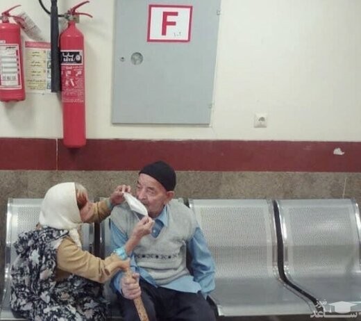 زیباترین تصویر عاشقانه کرونایی کشور