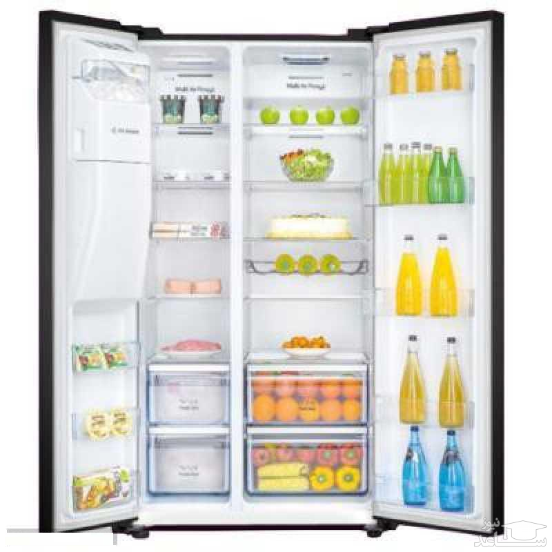 فضای داخل  یخچال فریزر ساید هایسنس مدل RC-71WS4SA